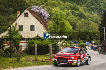 2024-04-20 - 20 ROSSEL Yohan, DUNAND Arnaud, Citroen C3 Rally2, action during the Croatia Rally 2024, 4th round of the 2024 WRC World Rally Car Championship, from April 18 to 21, 2024 at Zagreb, Croatia - AUTO - WRC - CROATIA RALLY 2024 - RALLY - MOTORS
