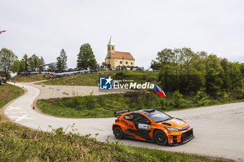 2024-04-20 - 24 LINNAMÄE Georg, MORGAN James, Toyota Yaris Rally2, action during the Croatia Rally 2024, 4th round of the 2024 WRC World Rally Car Championship, from April 18 to 21, 2024 at Zagreb, Croatia - AUTO - WRC - CROATIA RALLY 2024 - RALLY - MOTORS