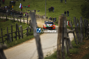 2024-04-20 - 11 NEUVILLE Thierry, WYDAEGHE Martijn, Hyundai I20 Rally1, action during the Croatia Rally 2024, 4th round of the 2024 WRC World Rally Car Championship, from April 18 to 21, 2024 at Zagreb, Croatia - AUTO - WRC - CROATIA RALLY 2024 - RALLY - MOTORS
