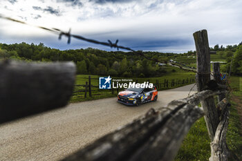 2024-04-20 - 56 Taylor GILL, Daniel BRKIC, Ford Fiesta Rally3, action during the Croatia Rally 2024, 4th round of the 2024 WRC World Rally Car Championship, from April 18 to 21, 2024 at Zagreb, Croatia - AUTO - WRC - CROATIA RALLY 2024 - RALLY - MOTORS