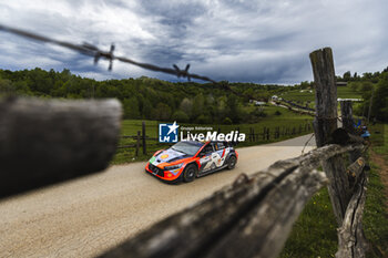 2024-04-20 - 08 TANAK Ott, JARVEOJA Martin, Hyundai I20 Rally1, action during the Croatia Rally 2024, 4th round of the 2024 WRC World Rally Car Championship, from April 18 to 21, 2024 at Zagreb, Croatia - AUTO - WRC - CROATIA RALLY 2024 - RALLY - MOTORS