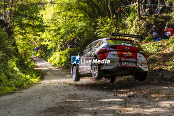 2024-04-21 - 25 CIAMIN Nicolas, ROCHE Yannick, Hyundai I2O Rally2, action during the Croatia Rally 2024, 4th round of the 2024 WRC World Rally Car Championship, from April 18 to 21, 2024 at Zagreb, Croatia - AUTO - WRC - CROATIA RALLY 2024 - RALLY - MOTORS