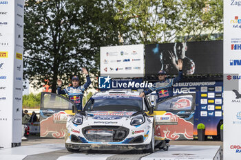 2024-04-21 - MUNSTER Gregoire, Ford Puma Rally1, portrait podium, portrait during the Croatia Rally 2024, 4th round of the 2024 WRC World Rally Car Championship, from April 18 to 21, 2024 at Zagreb, Croatia - AUTO - WRC - CROATIA RALLY 2024 - RALLY - MOTORS