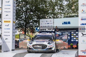 2024-04-21 - FOURMAUX Adrien, Ford Puma Rally1, portrait podium, portrait during the Croatia Rally 2024, 4th round of the 2024 WRC World Rally Car Championship, from April 18 to 21, 2024 at Zagreb, Croatia - AUTO - WRC - CROATIA RALLY 2024 - RALLY - MOTORS