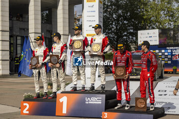 2024-04-21 - GRYAZIN Nikolay, Citroen C3 Rally2, portrait, ROSSEL Yohan, Citroen C3 Rally2, portrait podium, portrait during the Croatia Rally 2024, 4th round of the 2024 WRC World Rally Car Championship, from April 18 to 21, 2024 at Zagreb, Croatia - AUTO - WRC - CROATIA RALLY 2024 - RALLY - MOTORS