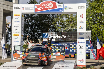2024-04-21 - 45 KOHN Filip, WOODBURN Tom, Ford Fiesta Rally3, action during the Croatia Rally 2024, 4th round of the 2024 WRC World Rally Car Championship, from April 18 to 21, 2024 at Zagreb, Croatia - AUTO - WRC - CROATIA RALLY 2024 - RALLY - MOTORS