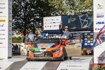 2024-04-21 - NEUVILLE Thierry, Hyundai I20 Rally1, portrait podium, portrait during the Croatia Rally 2024, 4th round of the 2024 WRC World Rally Car Championship, from April 18 to 21, 2024 at Zagreb, Croatia - AUTO - WRC - CROATIA RALLY 2024 - RALLY - MOTORS