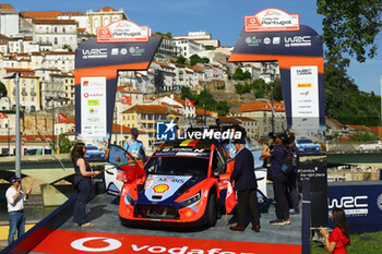 09/05/2024 - The Driver Thierry Neuville And Co-Driver Martijn Wydaeghe Of The Team Hyundai Shell Mobis World Rally Team,Hyundai I20 N Rally1 Hybrid,They Face Ceremonial Start In Comibra ,During Fia World Rally Championship Wrc Vodafone Rally de Portugal 2024 09 May , Porto Portugal - FIA WORLD RALLY CHAMPIONSHIP WRC VODAFONE RALLY DE PORTUGAL 2024 - RALLY - MOTORI