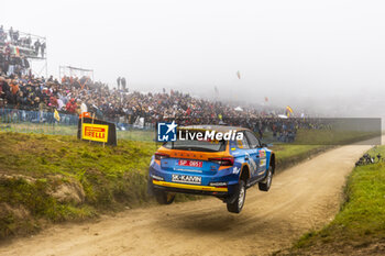 2024-05-12 - 29 JOONA Lauri, HUSSI Janni, Skoda Fabia RS Rally2, action during the Rally de Portugal 2024, 5th round of the 2024 WRC World Rally Car Championship, from May 9 to 12, 2024 at Matoshinhos, Portugal - AUTO - WRC - RALLY DE PORTUGAL 2024 - RALLY - MOTORS