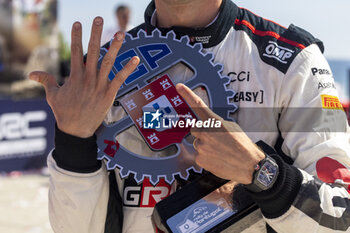 2024-05-12 - OGIER Sebastien, Toyota GR Yaris Rally1, portrait podium, portrait during the Rally de Portugal 2024, 5th round of the 2024 WRC World Rally Car Championship, from May 9 to 12, 2024 at Matoshinhos, Portugal - AUTO - WRC - RALLY DE PORTUGAL 2024 - RALLY - MOTORS