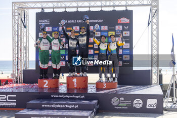 2024-05-12 - DOMINGUEZ Diego, Ford Fiesta Rally3, portrait podium, portrait during the Rally de Portugal 2024, 5th round of the 2024 WRC World Rally Car Championship, from May 9 to 12, 2024 at Matoshinhos, Portugal - AUTO - WRC - RALLY DE PORTUGAL 2024 - RALLY - MOTORS