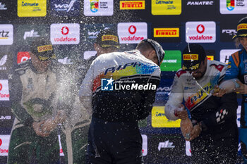 2024-05-12 - SOLANS Jan, Toyota Yaris Rally2, portrait podium, portrait during the Rally de Portugal 2024, 5th round of the 2024 WRC World Rally Car Championship, from May 9 to 12, 2024 at Matoshinhos, Portugal - AUTO - WRC - RALLY DE PORTUGAL 2024 - RALLY - MOTORS