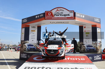 2024-05-12 - 72 FONTANA Matteo, ARNABOLDI Alessandro, PEUGEOT 208 Rally4, podium, portrait Matosinhos during the Rally de Portugal 2024, 5th round of the 2024 WRC World Rally Car Championship, from May 9 to 12, 2024 at Matoshinhos, Portugal - AUTO - WRC - RALLY DE PORTUGAL 2024 - RALLY - MOTORS