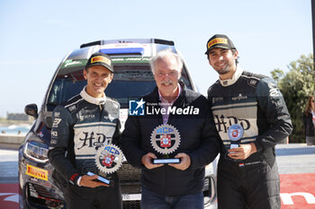 2024-05-12 - 63 DOMINGUEZ Diego, PENATE Rogelio, Ford Fiesta Rally3, action podium, portrait Matosinhos during the Rally de Portugal 2024, 5th round of the 2024 WRC World Rally Car Championship, from May 9 to 12, 2024 at Matoshinhos, Portugal - AUTO - WRC - RALLY DE PORTUGAL 2024 - RALLY - MOTORS