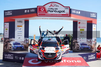 2024-05-12 - 72 FONTANA Matteo, ARNABOLDI Alessandro, PEUGEOT 208 Rally4, podium, portrait Matosinhos during the Rally de Portugal 2024, 5th round of the 2024 WRC World Rally Car Championship, from May 9 to 12, 2024 at Matoshinhos, Portugal - AUTO - WRC - RALLY DE PORTUGAL 2024 - RALLY - MOTORS