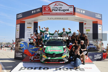 2024-05-12 - 64 CHATILLON Matteo, CORNUAU Maxence, Renault Clio Rally3, podium, portrait Matosinhos during the Rally de Portugal 2024, 5th round of the 2024 WRC World Rally Car Championship, from May 9 to 12, 2024 at Matoshinhos, Portugal - AUTO - WRC - RALLY DE PORTUGAL 2024 - RALLY - MOTORS