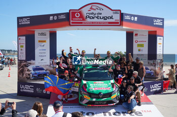 2024-05-12 - 64 CHATILLON Matteo, CORNUAU Maxence, Renault Clio Rally3, podium, portrait Matosinhos during the Rally de Portugal 2024, 5th round of the 2024 WRC World Rally Car Championship, from May 9 to 12, 2024 at Matoshinhos, Portugal - AUTO - WRC - RALLY DE PORTUGAL 2024 - RALLY - MOTORS