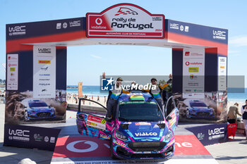 2024-05-12 - 65 BULACIA Bruno, MORALES Gabriel, Ford Fiesta Rally3, podium, portrait Matosinhos during the Rally de Portugal 2024, 5th round of the 2024 WRC World Rally Car Championship, from May 9 to 12, 2024 at Matoshinhos, Portugal - AUTO - WRC - RALLY DE PORTUGAL 2024 - RALLY - MOTORS