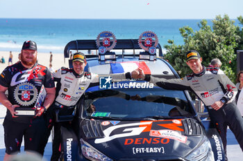 2024-05-12 - 17 OGIER Sebastien, LANDAIS Vincent, Toyota GR Yaris Rally1, podium, portrait Matosinhos during the Rally de Portugal 2024, 5th round of the 2024 WRC World Rally Car Championship, from May 9 to 12, 2024 at Matoshinhos, Portugal - AUTO - WRC - RALLY DE PORTUGAL 2024 - RALLY - MOTORS