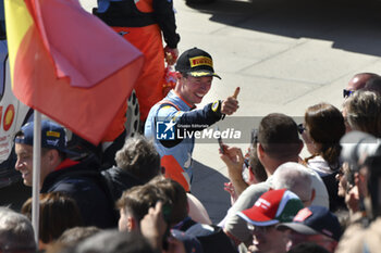 2024-05-12 - WYDAEGHE Martijn, Hyundai I20 Rally1, portrait podium, portrait Matosinhos during the Rally de Portugal 2024, 5th round of the 2024 WRC World Rally Car Championship, from May 9 to 12, 2024 at Matoshinhos, Portugal - AUTO - WRC - RALLY DE PORTUGAL 2024 - RALLY - MOTORS