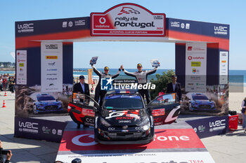 2024-05-12 - 17 OGIER Sebastien, LANDAIS Vincent, Toyota GR Yaris Rally1, podium, portrait Matosinhos during the Rally de Portugal 2024, 5th round of the 2024 WRC World Rally Car Championship, from May 9 to 12, 2024 at Matoshinhos, Portugal - AUTO - WRC - RALLY DE PORTUGAL 2024 - RALLY - MOTORS