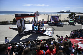 2024-05-12 - 28 SOLANS Jan, SANJUAN Rodrigo, Toyota Yaris Rally2, podium, portrait Matosinhos during the Rally de Portugal 2024, 5th round of the 2024 WRC World Rally Car Championship, from May 9 to 12, 2024 at Matoshinhos, Portugal - AUTO - WRC - RALLY DE PORTUGAL 2024 - RALLY - MOTORS