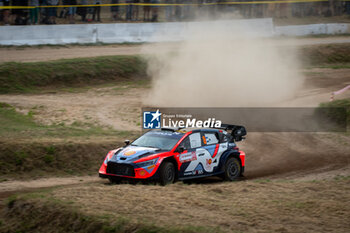 2024-05-31 - The driver Ott TANAK and is co-driver Martin JARVEOJA on Hyundai i20N Rally1 in action during shakedown of WRC Rally Italia Sardegna 2024 - WRC - RALLY D'ITALIA SARDEGNA - RALLY - MOTORS