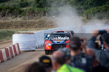 2024-05-31 - The driver Daniel SORDO and is co-driver Candido CARRERA on Hyundai i20N Rally1 in action during shakedown of WRC Rally Italia Sardegna 2024 - WRC - RALLY D'ITALIA SARDEGNA - RALLY - MOTORS