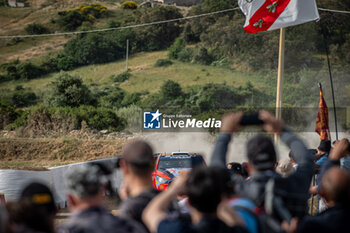 2024-05-31 - The driver Ott TANAK and is co-driver Martin JARVEOJA on Hyundai i20N Rally1 in action during shakedown of WRC Rally Italia Sardegna 2024 - WRC - RALLY D'ITALIA SARDEGNA - RALLY - MOTORS