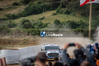 2024-05-31 - The driver Adrien FOURMAUX and is co-driver Alexandre CORIA on Ford Puma Rally1 in action during shakedown of WRC Rally Italia Sardegna 2024 - WRC - RALLY D'ITALIA SARDEGNA - RALLY - MOTORS