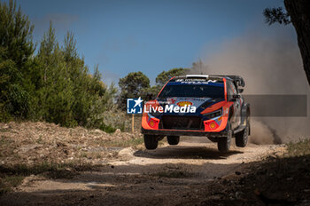 2024-05-31 - The driver Ott TANAK and is co-driver Martin JARVEOJA on Hyundai i20N Rally1 in action during Day 1 of Rally Italia Sardegna 2024 - WRC - RALLY D'ITALIA SARDEGNA - RALLY - MOTORS