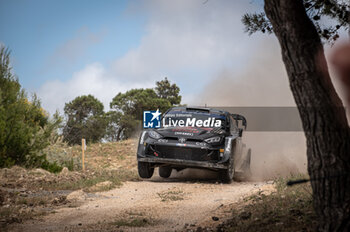 2024-05-31 - The driver Takamoto KATSUTA and is co-driver Aaron JOHNSTON on Toyota GR Yaris Rally1 in action during Day 1 of Rally Italia Sardegna 2024 - WRC - RALLY D'ITALIA SARDEGNA - RALLY - MOTORS