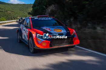 2024-06-01 - The driver Daniel SORDO and is co-driver Candido CARRERA on Hyundai i20N Rally1, in action during Day 2 of Rally Italia Sardegna 2024 - WRC - RALLY D'ITALIA SARDEGNA - RALLY - MOTORS