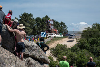 2024-06-01 - The driver Gregoire MUNSTER and is co-driver Louis LOUKA on Ford Puma Rally1 in action during Day 2 of Rally Italia Sardegna 2024 - WRC - RALLY D'ITALIA SARDEGNA - RALLY - MOTORS