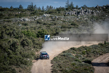 2024-06-01 - The driver Elfyn EVANS and is co-driver Scott MARTIN on Toyota GR Yaris Rally1 in action during Day 2 of Rally Italia Sardegna 2024 - WRC - RALLY D'ITALIA SARDEGNA - RALLY - MOTORS