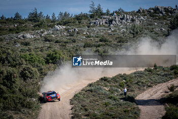 2024-06-01 - The driver Daniel SORDO and is co-driver Candido CARRERA on Hyundai i20N Rally1 in action during Day 2 of Rally Italia Sardegna 2024 - WRC - RALLY D'ITALIA SARDEGNA - RALLY - MOTORS