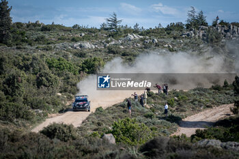 2024-06-01 - The driver Sebastien OGIER and is co-driver Vincent LANDAIS on Toyota GR Yaris Rally1, in action during Day 2 of Rally Italia Sardegna 2024 - WRC - RALLY D'ITALIA SARDEGNA - RALLY - MOTORS