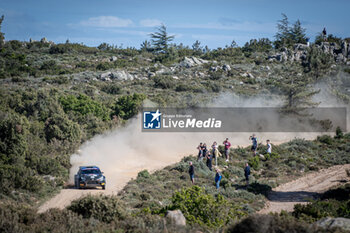 2024-06-01 - The driver Sami PAJARI and is co-driver Enni MALKONEN on Toyota GR Yaris in action during Day 2 of Rally Italia Sardegna 2024 - WRC - RALLY D'ITALIA SARDEGNA - RALLY - MOTORS