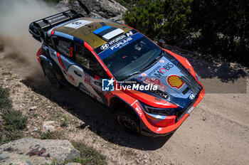 2024-06-01 - The driver Ott TANAK and is co-driver Martin JARVEOJA on Hyundai i20N Rally1 in action during Day 2 of Rally Italia Sardegna 2024 - WRC - RALLY D'ITALIA SARDEGNA - RALLY - MOTORS