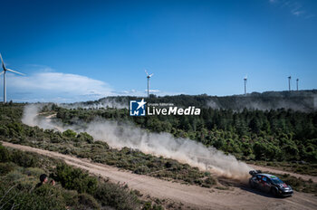 2024-06-01 - The driver Elfyn EVANS and is co-driver Scott MARTIN on Toyota GR Yaris Rally1 in action during Day 2 of Rally Italia Sardegna 2024 - WRC - RALLY D'ITALIA SARDEGNA - RALLY - MOTORS