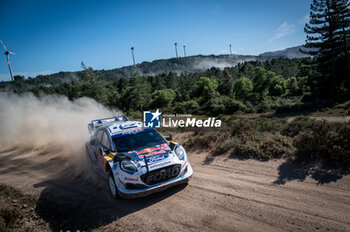 2024-06-01 - The driver Adrien FOURMAUX and is co-driver Alexandre CORIA on Ford Puma Rally1 in action during Day 2 of Rally Italia Sardegna 2024 - WRC - RALLY D'ITALIA SARDEGNA - RALLY - MOTORS