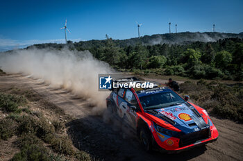 2024-06-01 - The driver Ott TANAK and is co-driver Martin JARVEOJA on Hyundai i20N Rally1, in action during Day 2 of Rally Italia Sardegna 2024 - WRC - RALLY D'ITALIA SARDEGNA - RALLY - MOTORS