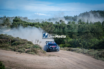 2024-06-01 - The driver Sebastien OGIER and is co-driver Vincent LANDAIS on Toyota GR Yaris Rally1, in action during Day 2 of Rally Italia Sardegna 2024 - WRC - RALLY D'ITALIA SARDEGNA - RALLY - MOTORS