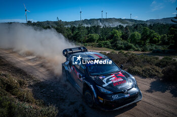 2024-06-01 - The driver Sebastien OGIER and is co-driver Vincent LANDAIS on Toyota GR Yaris Rally1, in action during Day 2 of Rally Italia Sardegna 2024 - WRC - RALLY D'ITALIA SARDEGNA - RALLY - MOTORS