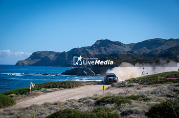 2024-06-02 - The driver Takamoto KATSUTA and is co-driver Aaron JOHNSTON on Toyota GR Yaris Rally1, in action during Day 3 of Rally Italia Sardegna 2024 - WRC - RALLY D'ITALIA SARDEGNA - RALLY - MOTORS