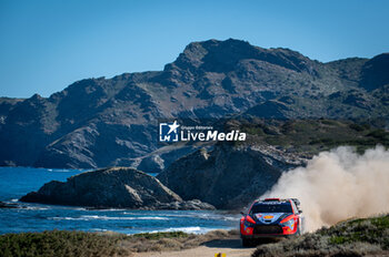 2024-06-02 - The driver Daniel SORDO and is co-driver Candido CARRERA on Hyundai i20N Rally1, in action during Day 3 of Rally Italia Sardegna 2024 - WRC - RALLY D'ITALIA SARDEGNA - RALLY - MOTORS