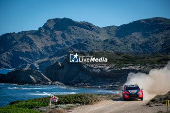 2024-06-02 - The driver Ott TANAK and is co-driver Martin JARVEOJA on Hyundai i20N Rally1, in action during Day 3 of Rally Italia Sardegna 2024 - WRC - RALLY D'ITALIA SARDEGNA - RALLY - MOTORS