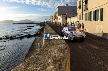 2024-05-30 - 45 KOGURE Hikaru, LUHTINEN Topi, Toyota Yaris Rally2, action during the Rally Italia Sardegna 2024, 6th round of the 2024 WRC World Rally Car Championship, from May 30 to June 2, 2024 at Alghero, Sardegna - AUTO - WRC - RALLY ITALIA SARDEGNA 2024 - RALLY - MOTORS