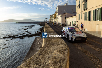 2024-05-30 - 38 YAMAMOTO Yuki, SALMINEN Marko, Toyota Yaris Rally2, action during the Rally Italia Sardegna 2024, 6th round of the 2024 WRC World Rally Car Championship, from May 30 to June 2, 2024 at Alghero, Sardegna - AUTO - WRC - RALLY ITALIA SARDEGNA 2024 - RALLY - MOTORS