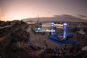 2024-05-30 - The Driver Adrien Fourmaux And Co-Driver Alexandre Coria Of The Team M-Sport Ford World Rally Team Ford Puma Rally1 Hybrid,Ceremonial Start In Alghero During Fia World Rally Championship Wrc Rally Italia Sardegna 2024 30 May , Alghero Italy - FIA WORLD RALLY CHAMPIONSHIP WRC RALLY ITALIA SARDEGNA 2024  - RALLY - MOTORS